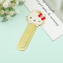 Cute Hello Kitty Series Bookmarks Metal Book Page Holders Anime Fans Collection Gift for Book Lovers Book Accessories
