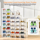 6/9/12er-Pack Klare Aufbewahrungsbox für Schuhe mit Klappdeckel, platzsparende magnetische Schuhaufbewahrungsbox, stapelbarer, durchsichtiger Schuh-Organizer für Zuhause/Büro