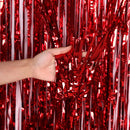 2/3M Party Background Wedding Decoration Foil Fringe Curtain Sequin Bachelorette Photo Backdrop Wall Curtain Birthday BabyShower