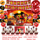 Cartoon The Incredibles Theme Boy Birthday Party Latex Balloons Cake Topper Banner Background Baby Shower Supplies For Kids Gift