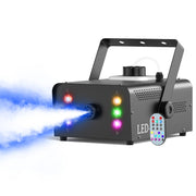 U'King 1500W Nebelmaschine RGB 6 LED Fog Machine mit Fernbedienung DJ Disco Weihnachts Bühneneffekt Hochzeitsnebelmaschine