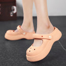 STRONGSHEN Women Summer Platform Clogs Sandal Outdoor Non-slip EVA Mary Jane Hole Shoes Beach Slippers Women's Sandalias Muje