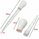 1pc Dropper Pump Pipe Portable Sauce Oil Tube Cooking Pipette with Cleaning Brush Silicone Head Kitchen Barbecue Tool