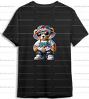 Playful Bear Ironed Sticker Clothes DTF Halloween Thanksgiving Fashion T-shirt Hoodie DIY Jacket Patch Heat Transfer Sticker