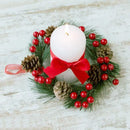 100Pcs Artificial Red Holly Berry Picks Stems Fake Winter Christmas Berries Decor for 2023 New Year DIY Garland Wreath Ornaments