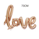 1PC I love you heart shaped foil balloon Valentine's day romantic wedding wedding room decoration decoration