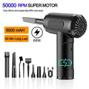 Portable Compressed Air Duster Blower Cleaner USB Charging Computer Household Blower Cleaner Car High Power Powerful Cleaning