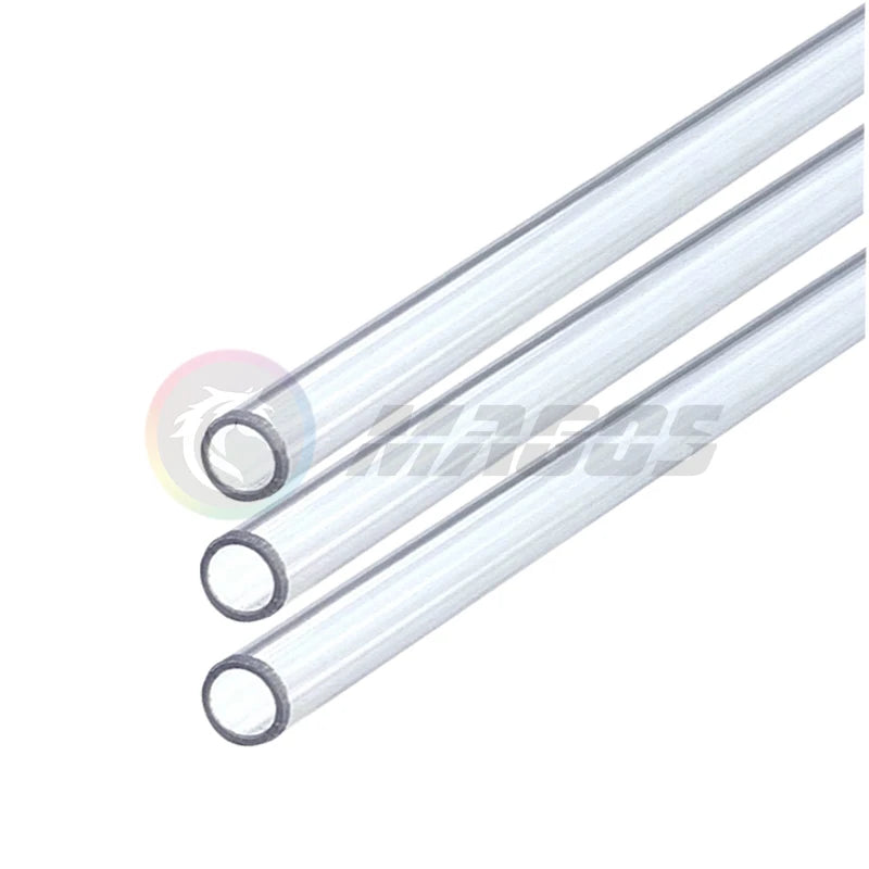 PC Water Cooling Pipe PETG Acrylic Hard Tube Transparent Rigid Tubing OD 12mm 14mm 16mm 50CM Clear/Frosted 4Pcs/Lot