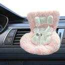 Doll Seat with Air Vent Clip and Desktop Stand Mini Plush Doll Safety Seat Car Ornament for 17cm Plush Dolls