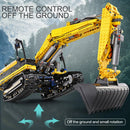 MOULD KING 13112 Technic Auto Spielzeug Der MOC-2513 APP & RC motorisierte Bagger Modell Bausteine Ziegel Kinder Weihnachtsgeschenk