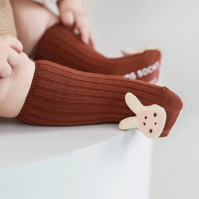 2023 New Cute Cartoon Animal Baby Socks Winter Autumn Soft Warm Cotton Non-slip Soled Newborn Toddler Boy Girl Socks