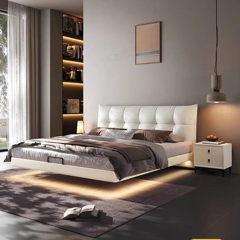 Luxury Modern Safe Bedroom Bed Italian Smart Multifunctional Double Living Room Cama De Casal Kids Bedroom Furniture Set