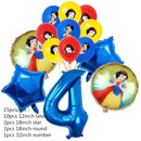 Snow White Birthday Party Set Cup Plate Napkins Tablecloth Cake Topper Balloons Disposable Tableware Baby Shower Supplies