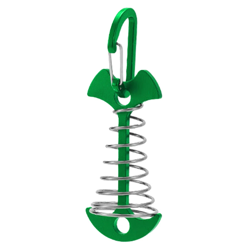 1/5Pcs Adjustable Plank Floor Spring Fishbone Anchor Tent Pegs Buckle Outdoor Awning Deck Stakes Fixed Nails Camping Tent Hooks