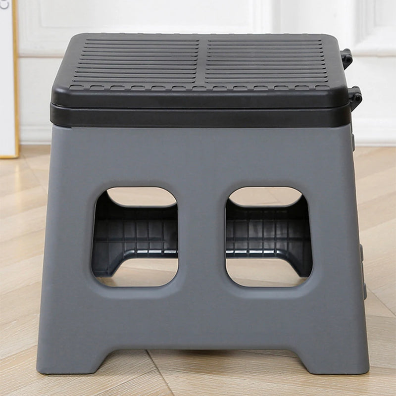 Portable Camping Toilet with Lid Portable Folding Toilet Multifunctional Foldable Outdoor Camp Toilet for Adults