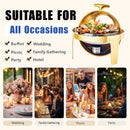 ROOMARK 9QT Chafing Dish Buffet Set, High Grade Stainless Steel Catering Warmer Complete Set with Thick Frame for Party Wedding