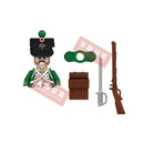 Medieval Napoleonic War French Dragoon British Soldiers Pirates Figures Army Scottish Fuisiler Building Blocks Weapons Brick Toy