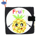 Montessori Baby Visual Stimulation Card Black White High Contrast Flash Cards for Kids Educational Sensory Book Baby Flashcard