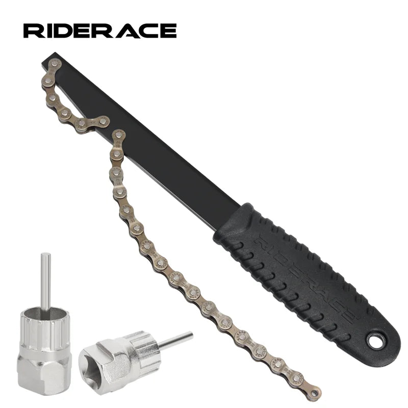 RIDERACE Bicycle Cassette Flywheel Remover Sprocket Extractor Bike Upgrade Rotor Lockring Removal Wrench Chain Whip Repair Tools