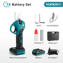 YOFIDRA 30MM Brushless Shearing Scissors 2 Gears Cordless Garden Fruit Tree Branch Pruning Power Tools For BL1850B 18V Battery