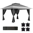 Outsunny 3,6x3,6 m folding tent with 4 side walls anti-UV mesh