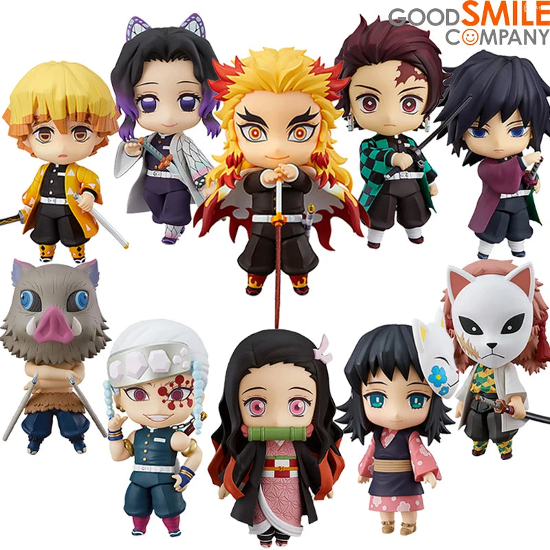 Original Good Smile Nendoroid  GSC 1193 Kamado Tanjirou&GSC 1408&GSC 1655 SHINOBU KOCHO&GSC 1541 Rengoku Kyoujurou