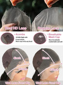 Peruvian 250% Density 32 34 inch 13x6 HD Lace Front Human Hair Wigs Straight Raw 13x4 Frontal Wigs Women Glueless Closure Wig