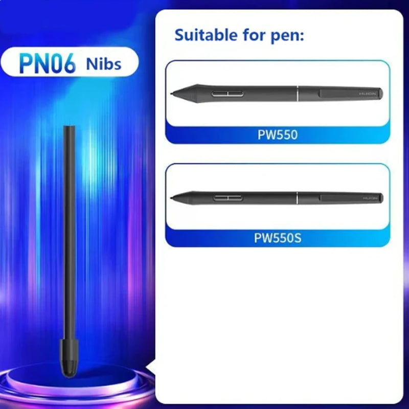 PN06F Felt Nibs Standard Replacement Pen Nibs for Huion Digital Drawing Pen PW550, PW550S, PW600, PW600S