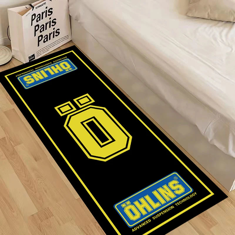 Display Motorcycle Parking Carpet Polyester Racing Moto Carpets Anti-slip Mat Bedside Rugs Display Mat Parking