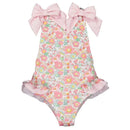 Girls Swimsuit  Amoi Baby One Piece Sling Print Cute Beach  Bikini Swimwear Baby Girl Swimsuits 2-7Y biquini infantil menina