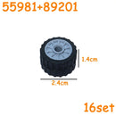 MOC Technical Tire Wheel Cross Hole Set Motorcycle Tyre & Rim Car Truck Wheels Hub Bricks Construction Building Blocks