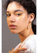 ENFASHION Link Chain Pearl Drop Earrings For Women Gold Color Geometric Dangle Earings Fashion Jewelry Dropshippping E191142