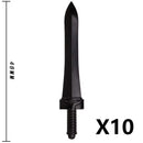 Medieval MOC Weapon Figure Accessories Building Blocks Soldiers Sword Shield Bow Arrow Trident Hammer Axe Spear Brick Kid Toy