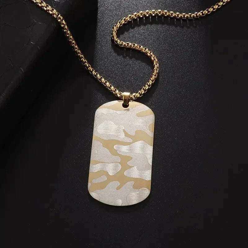 Titanium Steel Dumbbell Pendant Gym Fitness Equipment Barbell Necklace Domineering Muscular Men Fitness Leisure Sports Jewelry