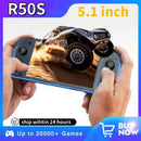 R50S Retro Handheld Console Classic Game 5.1 inch HD IPS Screen Portable Video Player Built-in WIFI 4200mAh Boy Best Gift
