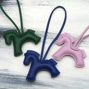 Pony Bag Charm, PU Leather Luggage & Car Pendant, Premium Versatile Travel Accessories