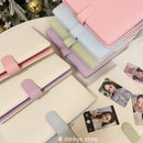 MINKYS Macaroon Sparkling PU A5 Kpop Fotokarten Sammelalbum 3 Zoll Fotokarten Aufbewahrungsalbum Korea Kawaii Schreibwaren
