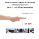 Hand Sweep Motion Sensor Switch Detector DC12V 24V 60W IR Smart Handwave Dimmer For LED Strip Light Kitchen Cabinet Closet Decor