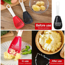 Multifunctional Cooking Spoon Kitchen Strainer Scoop To Cut Garlic Hanging Hole Potato Garlic Press Egg Tool Kitchen Accessory