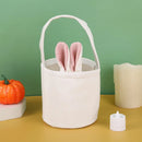 For Kids Gifts Tote Cloth Bag Cartoon Bunny Ears Basket Candy Bag Happy Easter Birthday Party Favor Bags Easter Day Decoration