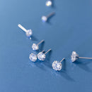 SMTCAT 0.5-1.2 Karat D Farbe Moissanit Ohrstecker für Damen 925 Sterling Silber Glänzende Piercing Ohrringe Edler Schmuck