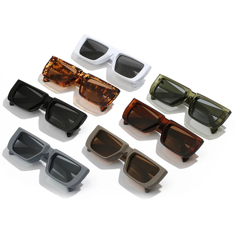 2024 New Y2K Sunglasses for Men Women Trendy Sun Glasses Goggle Man Brand Designer Square Glasses Shades Female Eyewear Oculos