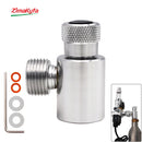 Metal Filling Adapter From Tr21-4 CO2 Gas Cylinder Tank Connector Kit for Sodastream to W21.8-14 Aquarium Homebrew Regulator