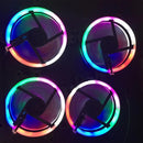 120mm PC-Gehäuselüfter, einstellbar, 52CFM, Antivibrationsgummi, LED, Computer-Lüfter 12V, leiser Ventilator, PC Computer Cool Fan