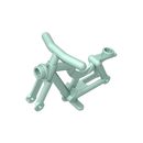 Gobricks 10PCS 4719 Bicycle Bricks Frame Solid or Hollow Stud Parts Compatible MOC Building Block Adult Kids Education DIY Model