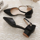 Women Heels Mary Janes High-heeled Sandals Pointed Toe Elegant Woman Shoes Pumps Medium Heel New In Casual Comfortable Designer