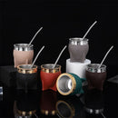 1PC Stainless Steel Double Wall Cup 200ml Insulated Tumbler Yerba Mate Tea Coffee Beer Drinking Mug Double Wall Stainless Cup