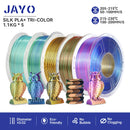 JAYO  pla plus SILK Three Colors Silk Rainbow 3D Printer Filament 1.75mm 100% No Bubble FDM 3D Printer Materials for 3D Printer