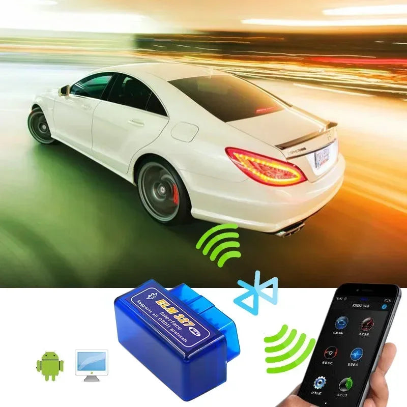 NEW PCB Super Mini ELM327 Bluetooth-Compatible V1.5/2.1 Car Scanner Code Reader Tool Car Diagnostic Tool Repair Tools Android