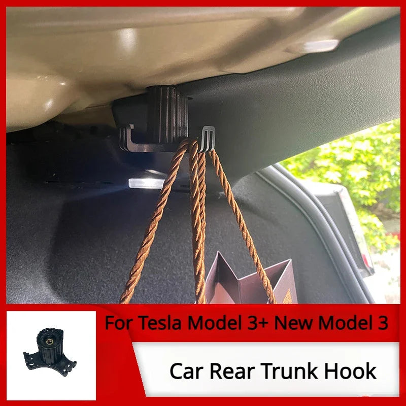 Trunk Grocery Bag Hook Trunk Hook Practical Durable Car Bolt Cover Mounting Holder Car Accessory For Tesla Model 3 Highland 2024